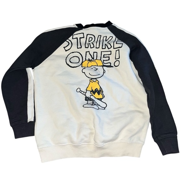 Zara Charlie Brown Strike One Sweatshirt - Picture 1 of 4